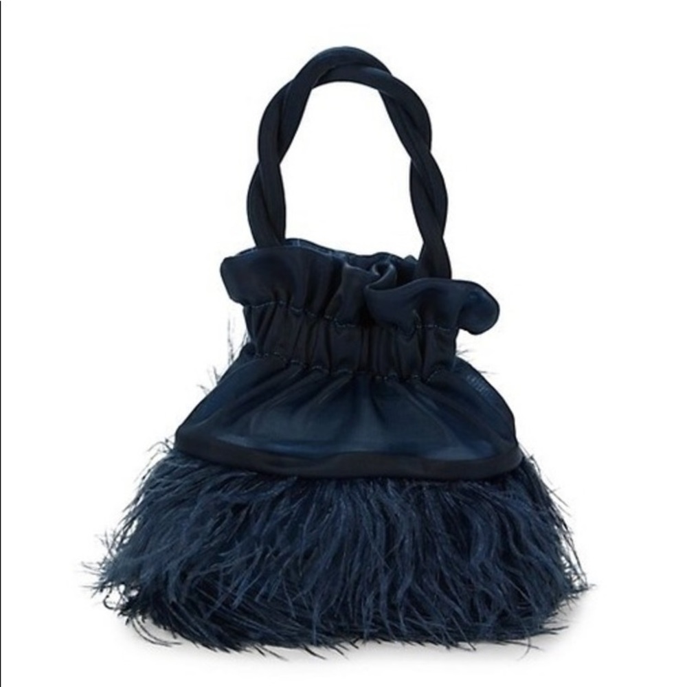 Staud Grace Ostrich Feather Bag